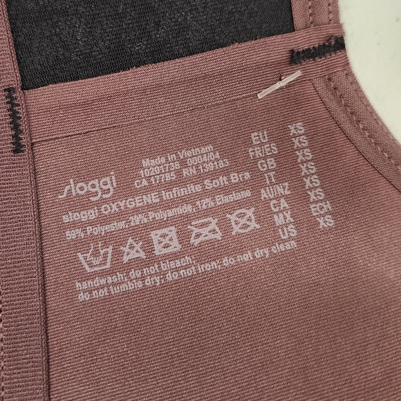 Sloggi Oxygene Infinite Soft Wireless Bra Bralette Black Womens size XS New - Picture 7 of 7